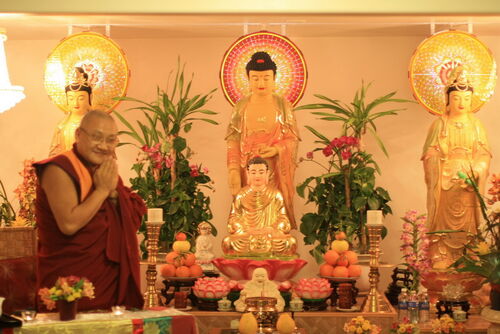 Đại sư Thupten Phelgye thuyết giảng tại chùa Phổ Hiền ngày 2 tháng 3