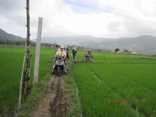 Đi thăm và giúp đỡ các cụ già bệnh yếu neo đơn tại Bình Định nhân dịp Tết Đinh Dậu