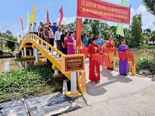 Khánh thành cây cầu thứ 11 giúp đồng bào nghèo tại Cà Mau